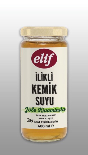 Elif - Elif İlikli Kemik Suyu Jöle Kıvamında 24 X 480 ML Elif - Elif İlikli Kemik Suyu Jöle Kıvamında 24 X 480 ML