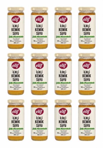 Elif İlikli Kemik Suyu Jöle Kıvamında 12 X 480 ML
