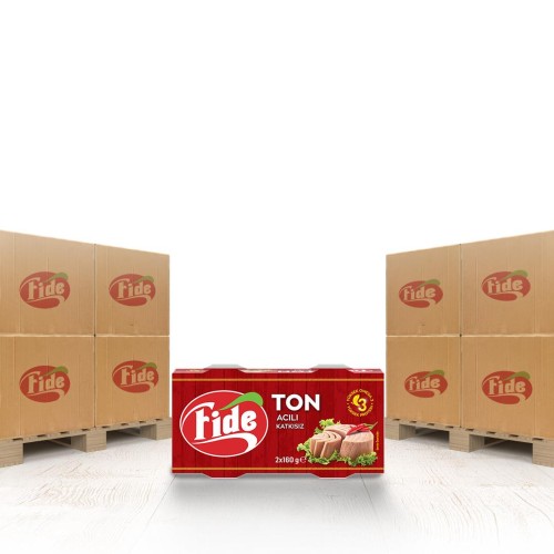 Fide - Fide Acılı Ton Balığı 2 x 160 Gr x 2268 Paket