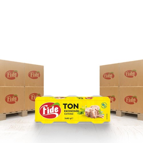 Fide - Fide Ekonomik Ton Balığı 3 x 80 Gr x 2880 Paket