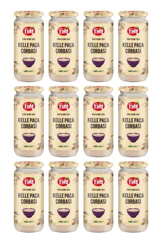 Fide - Fide İlikli Kemik Sulu Kelle Paça Çorbası 12 X 480 ML