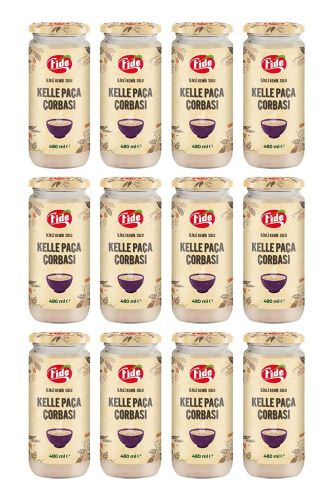 Fide İlikli Kemik Sulu Kelle Paça Çorbası 12 X 480 ML