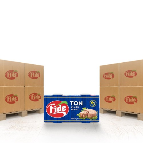 Fide - Fide Klasik Ton Balığı 2 x 160 Gr x 2268 Paket