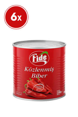 Fide - Fide Közlenmiş Biber 6 X 2500 G