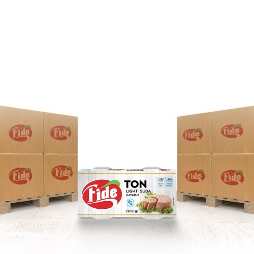Fide - Fide Light Ton Balığı 2 x 160 Gr x 2268 Paket