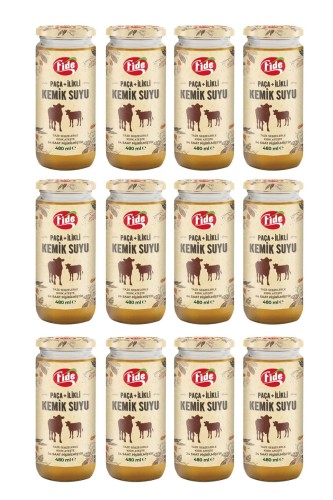 Fide Paça + İlikli Kemik Suyu 12 x 480 ML - Thumbnail