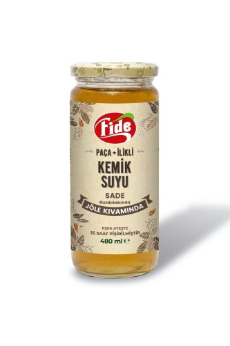  - Fide Paça + İlikli Kemik Suyu Jöle Kıvamında Sade 480 ML 