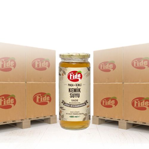 Fide Paça + İlikli Kemik Suyu Jöle Kıvamında Sade 480 ML X 1404 Adet