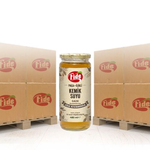 Fide Paça + İlikli Kemik Suyu Jöle Kıvamında Sade 480 ML X 1404 Adet