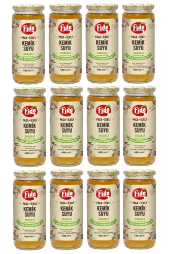 ❗️❗️❗️𝟐 𝐀𝐋 𝟏 𝐎̈𝐃𝐄-𝐊𝐀𝐌𝐏𝐀𝐍𝐘𝐀 𝐔̈𝐑𝐔̈𝐍𝐔̈❗️❗️❗️Fide Paça + İlikli Kemik Suyu Jöle Kıvamında Sebzeli 12 X 480 ML