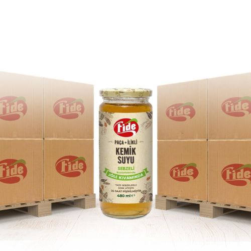 Fide Paça + İlikli Kemik Suyu Jöle Kıvamında Sebzeli 480 ML X 1404 Adet
