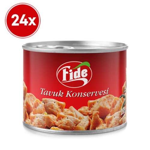 Fide Tavuk Konservesi 24 X 200 G - Thumbnail