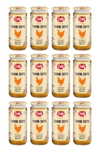 Fide Tavuk Suyu 12 X 480 ML - Thumbnail