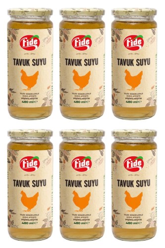 Fide - Fide Tavuk Suyu 6 X 480 ML