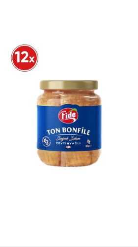 Fide Ton Bonfile Soğuk Sıkım Zeytinyağlı 12 X 185 G