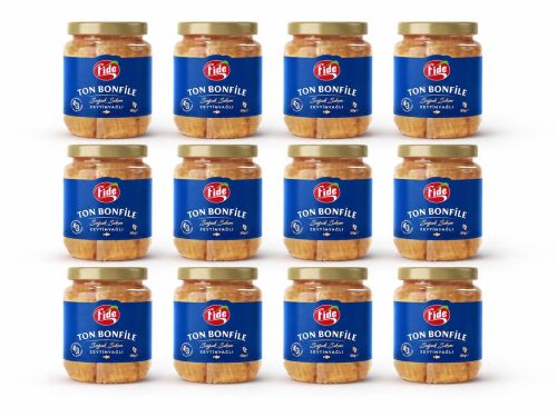Fide Ton Bonfile Soğuk Sıkım Zeytinyağlı 12 X 185 G