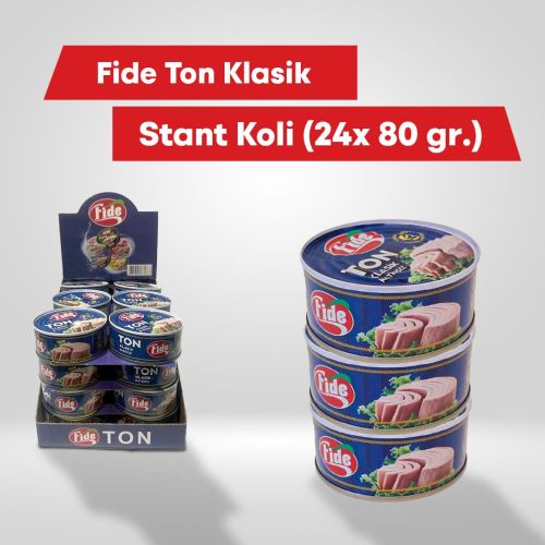 Fide Klasik Ton Balığı Stant Koli 24 X 80 G