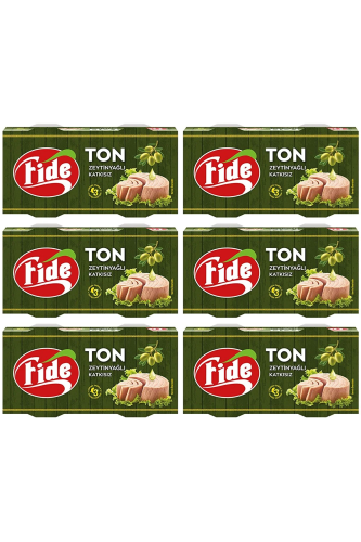 Fide - 160 G X 2 Fide Ton Zeytinyağlı 6'lı