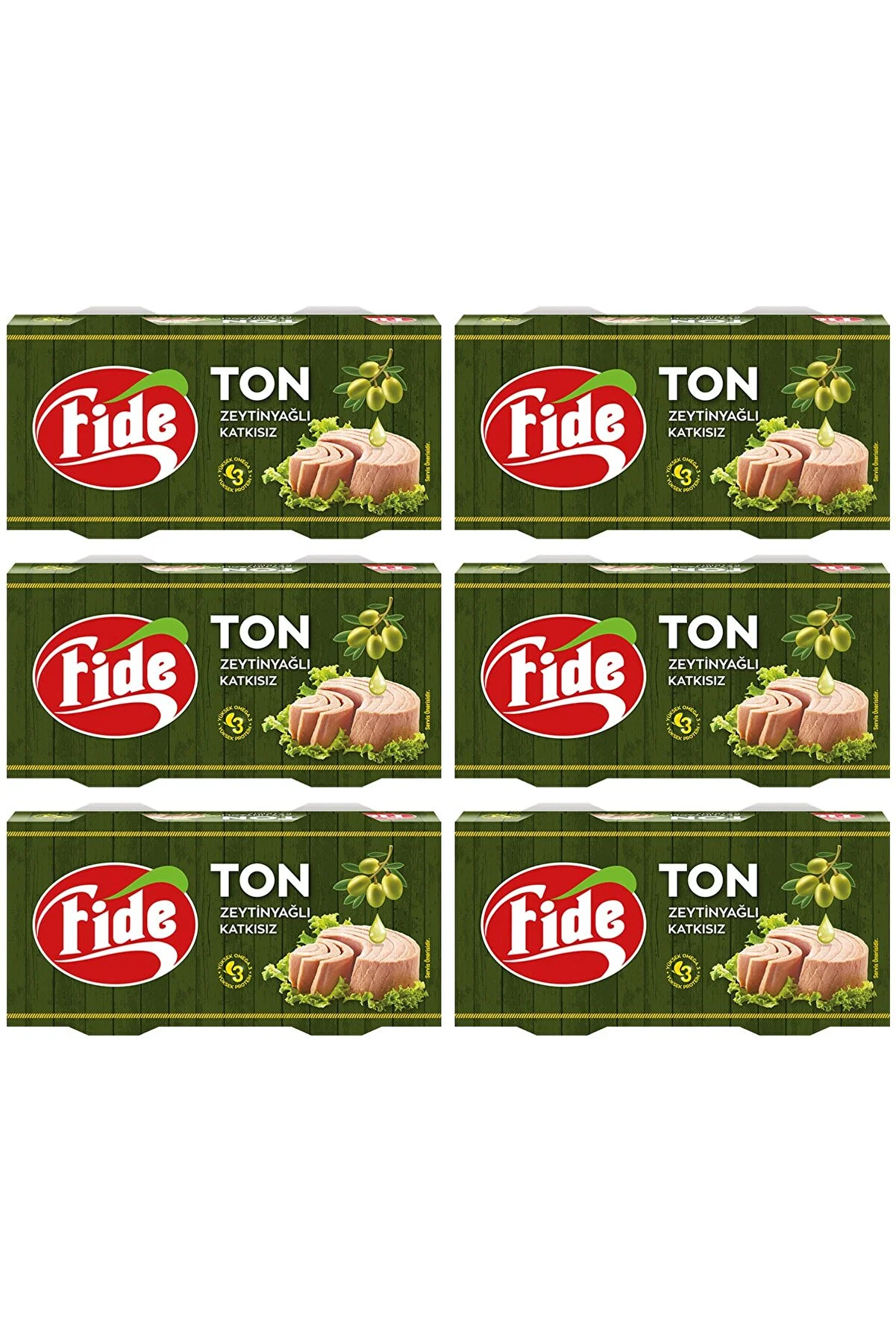 Fide Ton Zeytinyağlı 2 X 160 G 6'lı