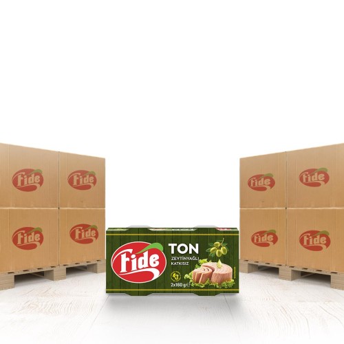 Fide - Fide Zeytinyağlı Ton Balığı 2 x 160 Gr x 2268 Paket