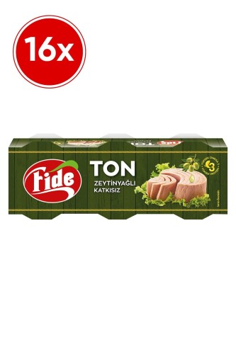 Fide - ❗️❗️❗️𝟐 𝐀𝐋 𝟏 𝐎̈𝐃𝐄-𝐊𝐀𝐌𝐏𝐀𝐍𝐘𝐀 𝐔̈𝐑𝐔̈𝐍𝐔̈❗️❗️❗️Fide Ton Zeytinyağlı 3 X 80 G 16'lı